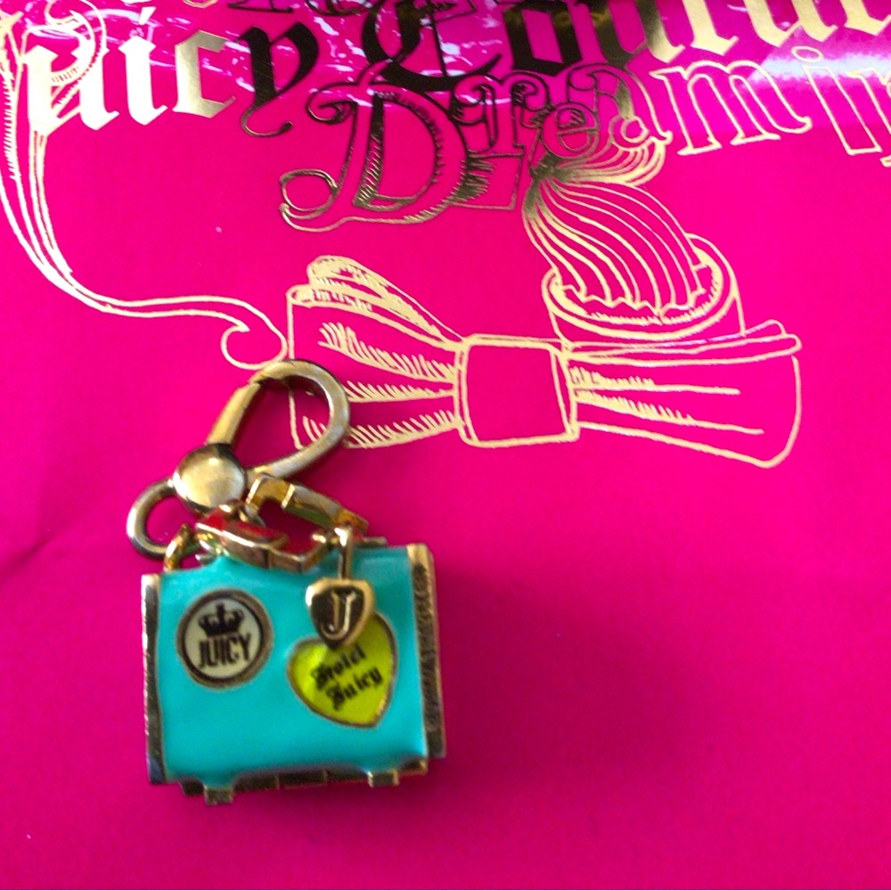 Juicy couture suitcase charm ..